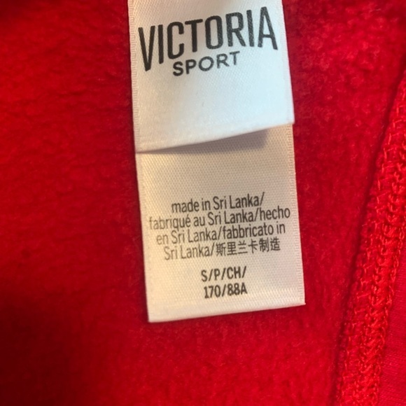 Victoria Secret Sport Red Sweatshirt - Size Small - Picture 5 of 5